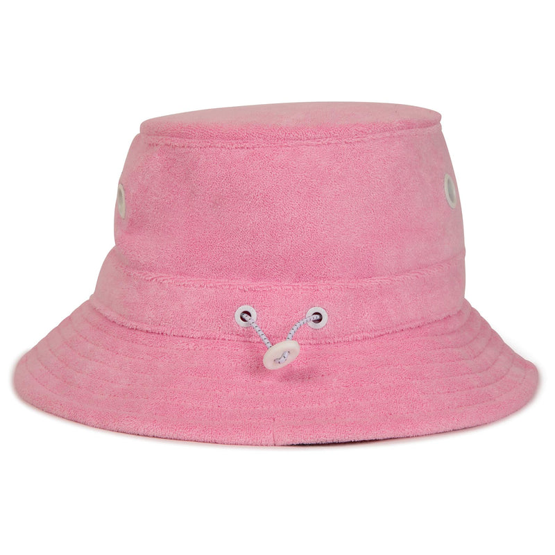 Womens Terry Towel Sport Bucket Hat Lilac Pink