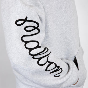 Malbon x Santa Cruz Fesque Screaming Hand Hoodie Heather Grey