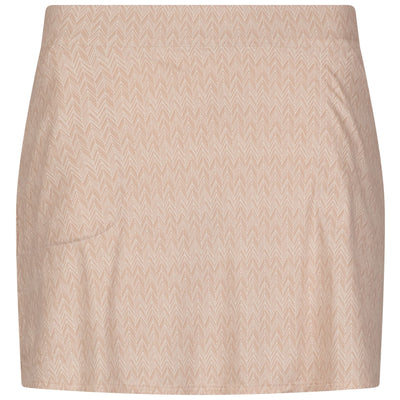 Womens Herringbone Print Sally Trim Skort Camel
