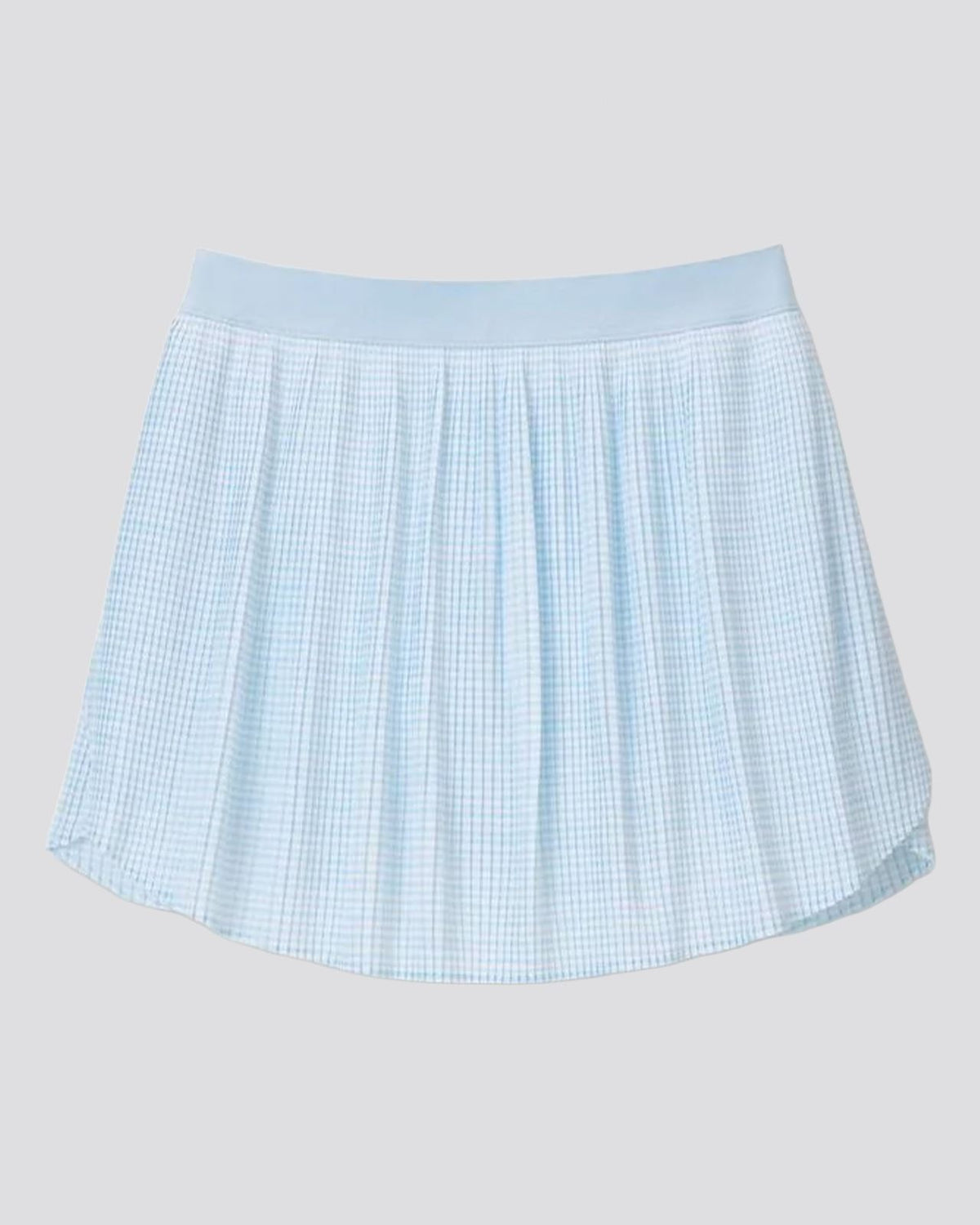 Womens Mickey Bunker Stripes Micro Pleat Skort Blue Brisk