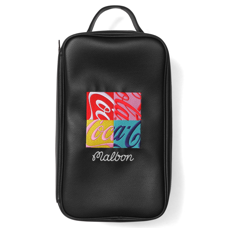 x Coca Cola Spencerian Block Shoe Bag Black