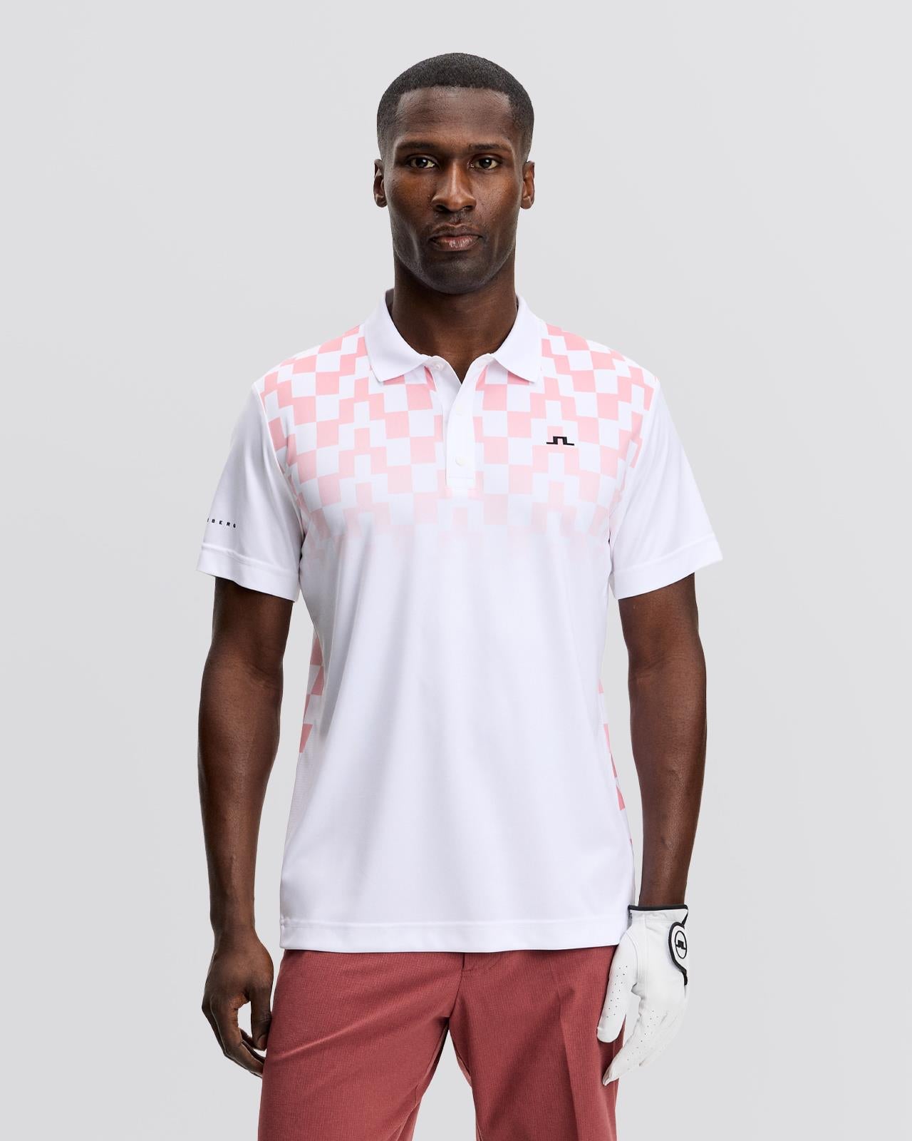 Finn Print Polo Finn Fade White Pink
