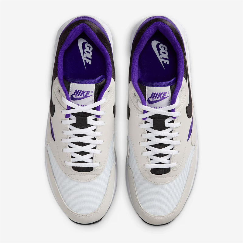 Air Max 1 '86 OG Golf Shoes Neutral Gray/Black/White/Purple Punch