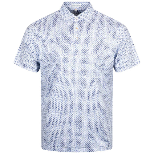 Pina Skullada Performance Jersey Polo White/Sport Navy - AW24