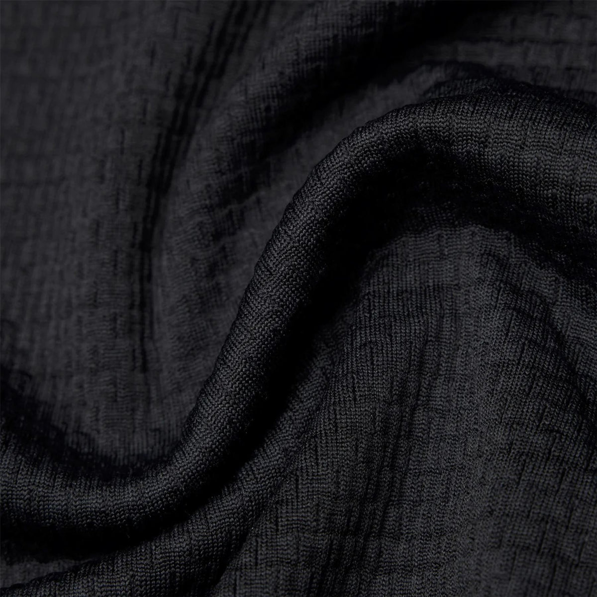 Solotex Mesh Tiebreak Quarter Zip Black