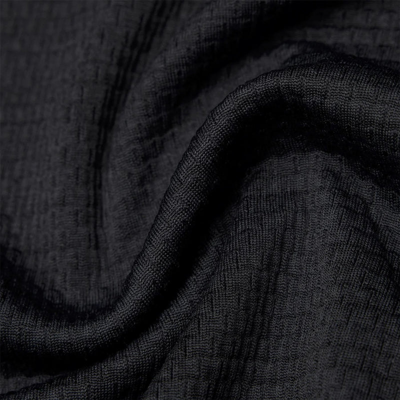 Solotex Mesh Tiebreak Quarter Zip Black