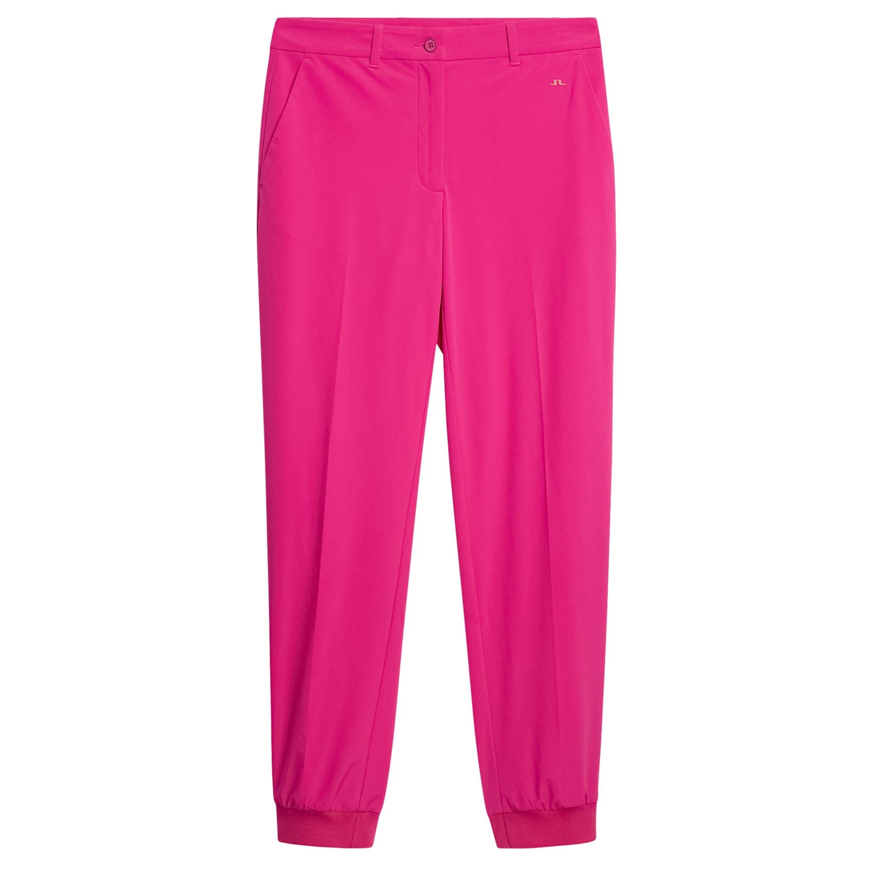 Womens Elena Double Weave Stretch Joggers Fuchsia Purple