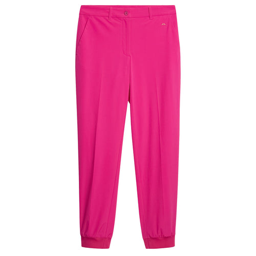 Womens Elena Double Weave Stretch Joggers Fuchsia Purple - SS24