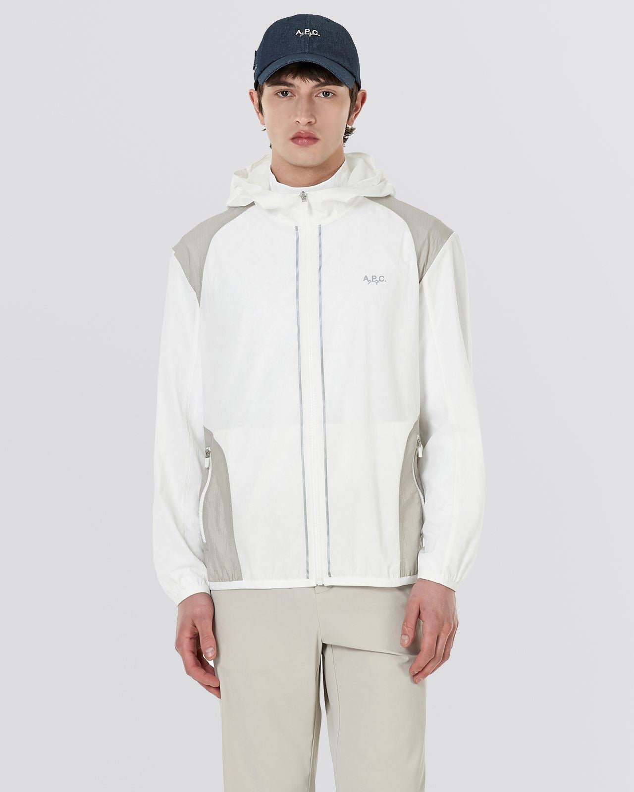 Victor Windbreaker Jacket White