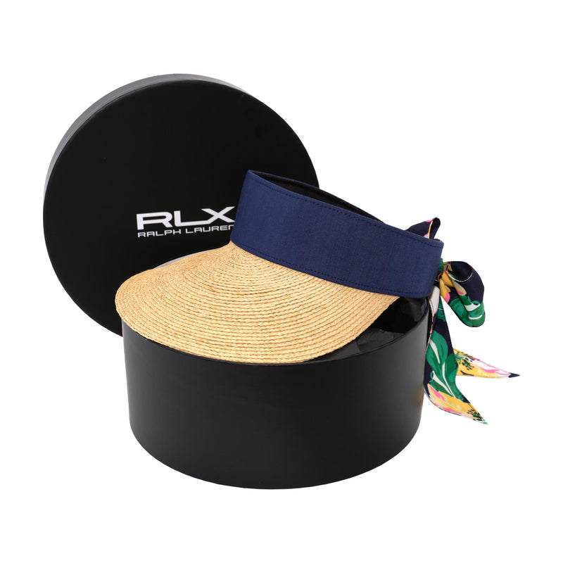 Womens Twilly Tie Visor With Box French Navy
