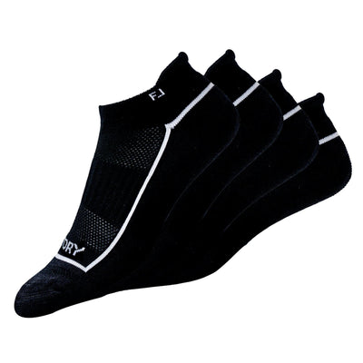 Womens ProDRY Roll Tab Socks 2 Pack Black