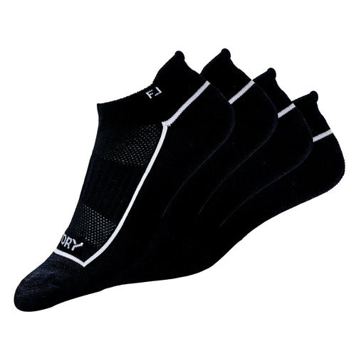 Womens ProDRY Roll Tab Socks 2 Pack Black - SS25