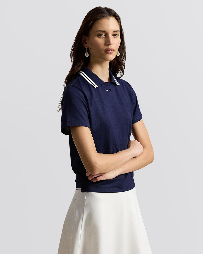 RLX Womens Jersey Layered Collar Polo
