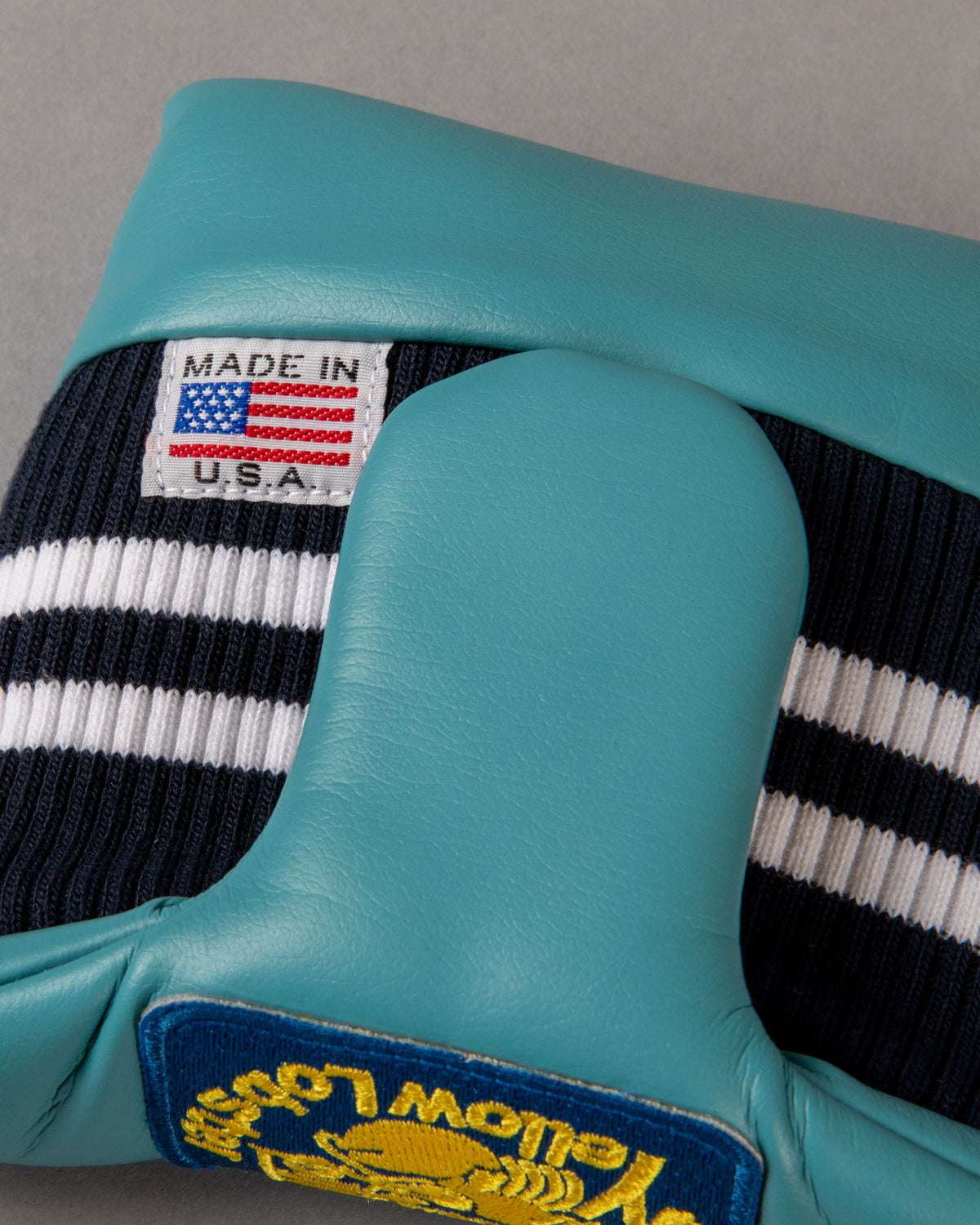 Squash Tail U-Leather Mallet Putter Cover Oceanside Blue
