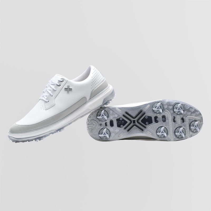 Moving Day SC RS Spiked Golf Shoes White/Ghost Grey Gator/White