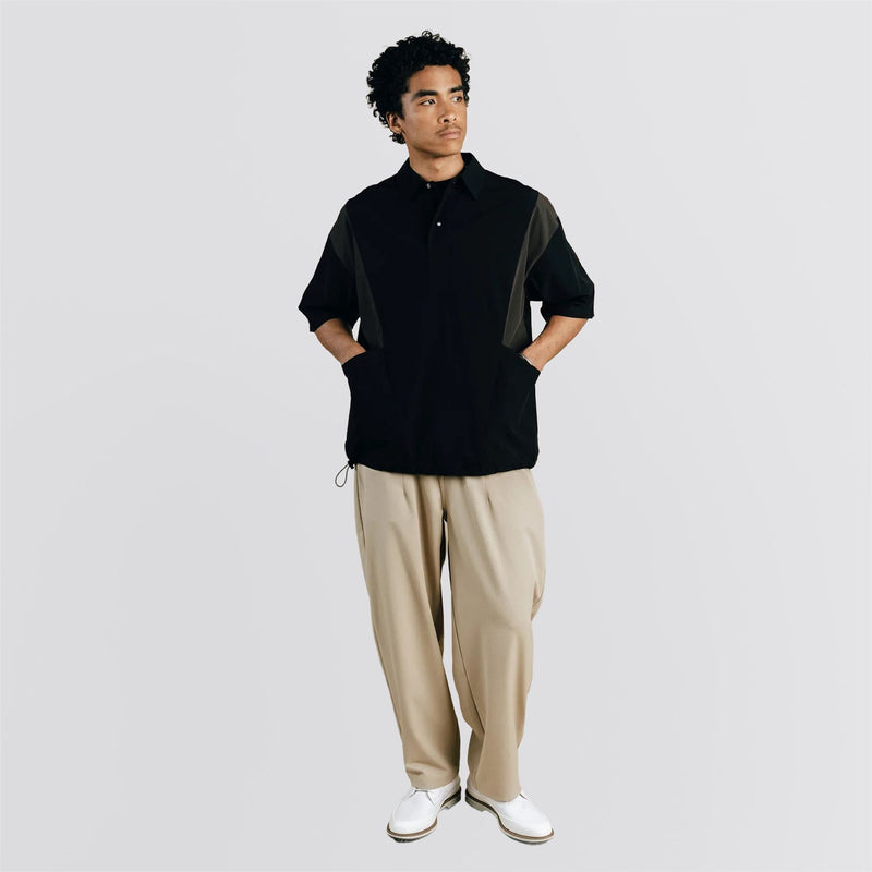 Calculus Baggy Slack Pleated Pants Cement