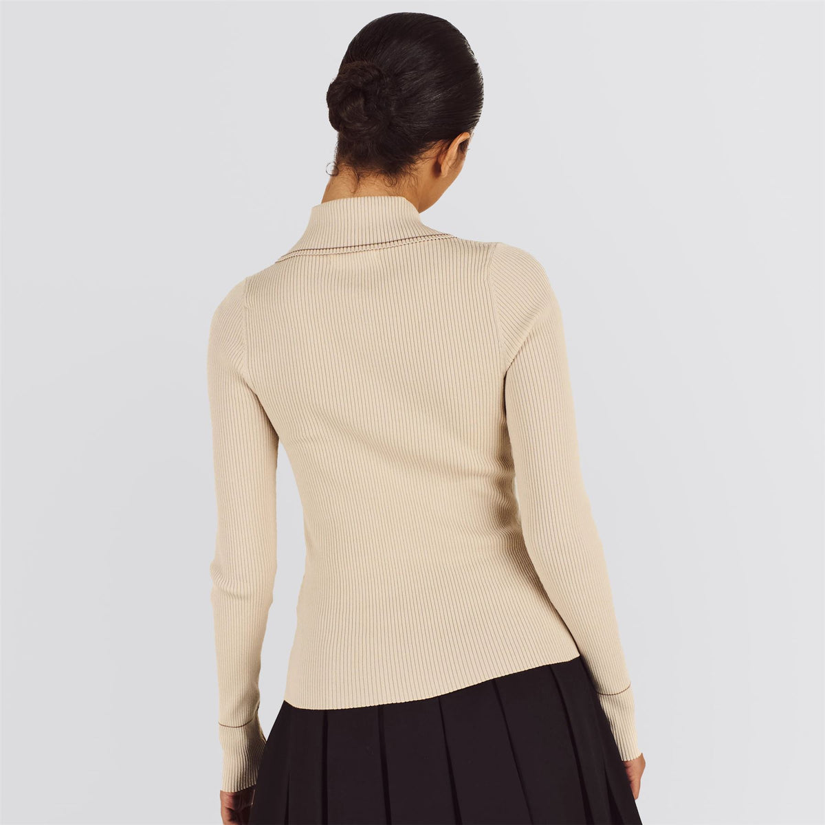 Womens Agatha Knit Polo Dove Grey