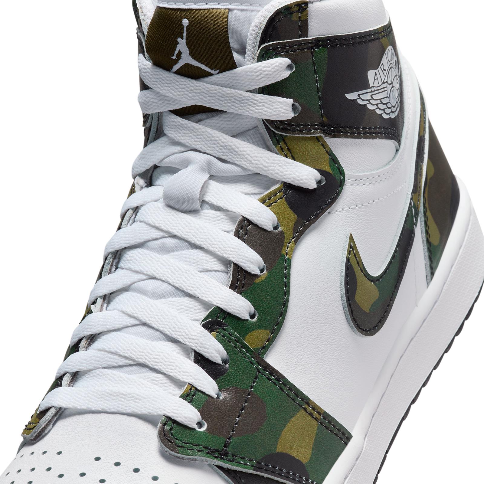 ★韓国の人気★【NIKE】★AIR JORDAN 1 HIGH GOLF CAMO★24-31cm Nike Air Jordan 1 High Top Golf Shoes Green Camo