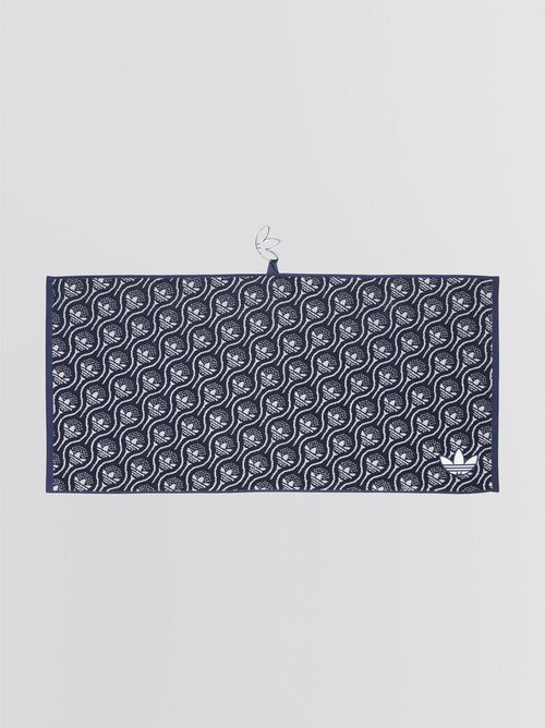 Originals All Over Trefoil Towel Night Indigo