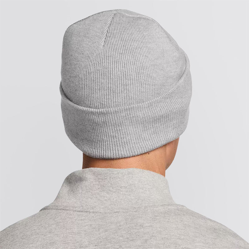 Peak Swoosh Beanie Dark Gray Heather/White