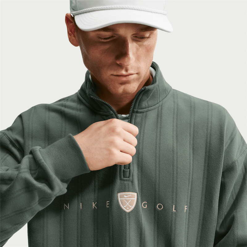 Dri-Fit Fairway Fresh Half-Zip Top Oversized Fit Camo Green/Limestone