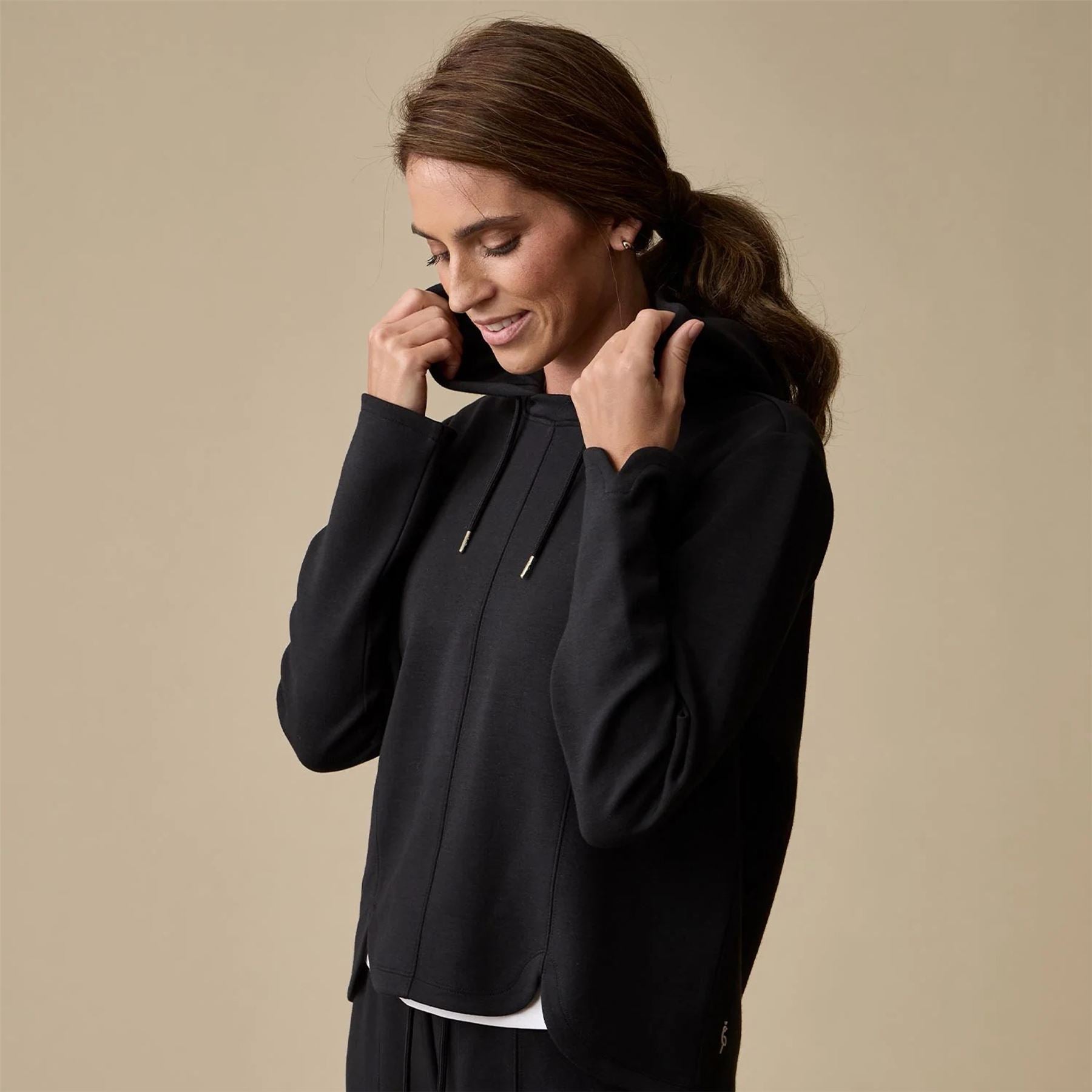 Womens Tulip Hoodie Black