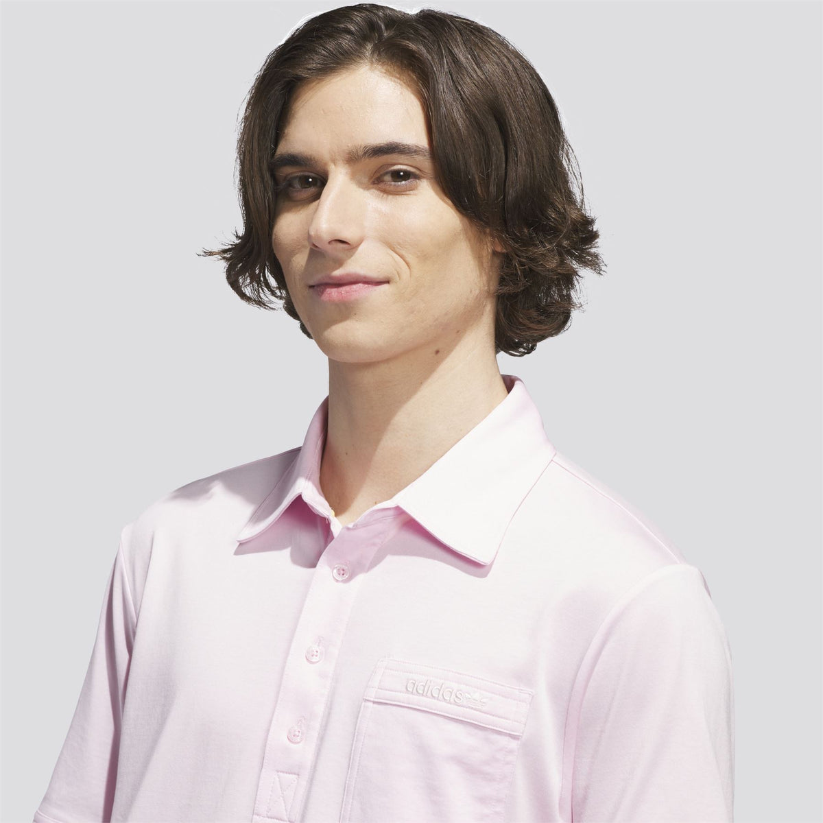 Originals Pocket Polo Clear Pink/Chalk White