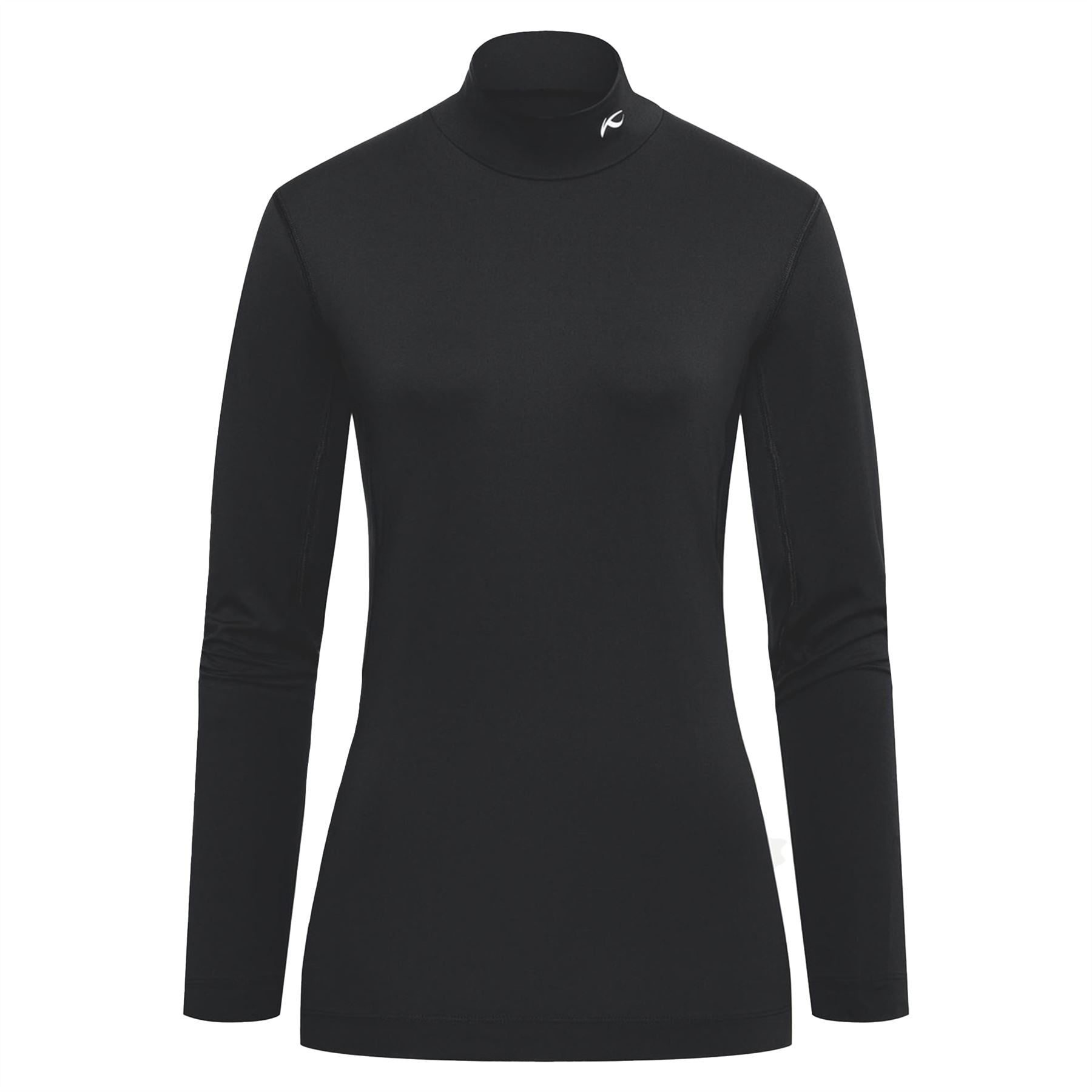 Womens Base Layer Turtleneck Black
