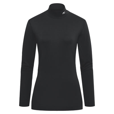 Womens Base Layer Turtleneck Black