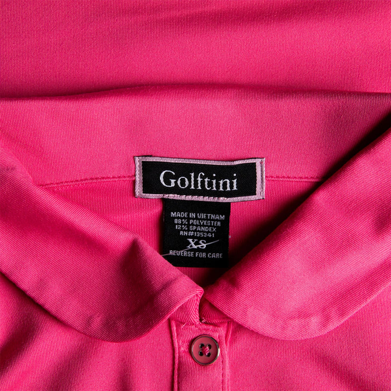 Womens Fabulous Elbow Polo Hot Pink