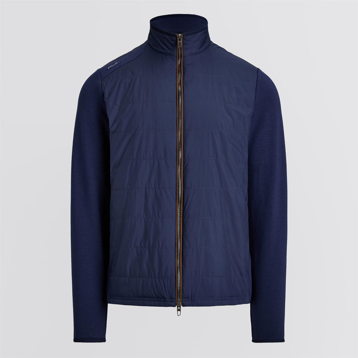 RLX Hybrid Mock Neck Full Zip Jacket Refined Navy