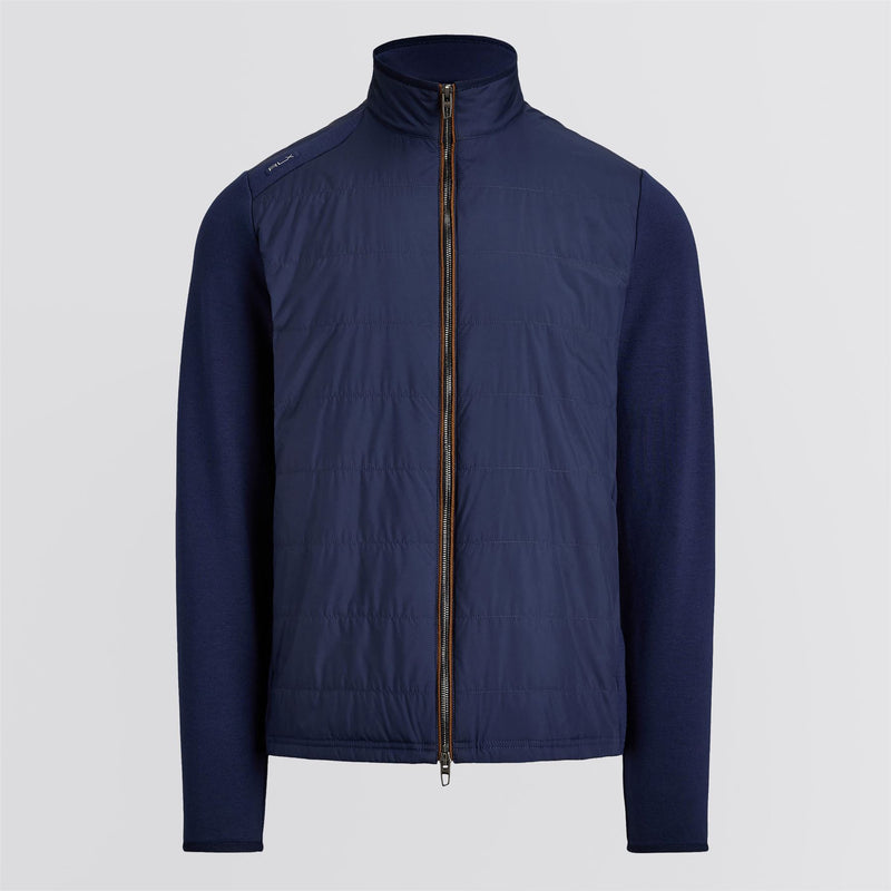 RLX Hybrid Mock Neck Full Zip Jacket Refined Navy