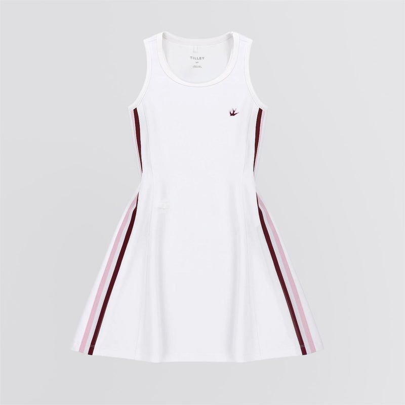 Womens Air Loft Ribbon Sport Dress White/Pink