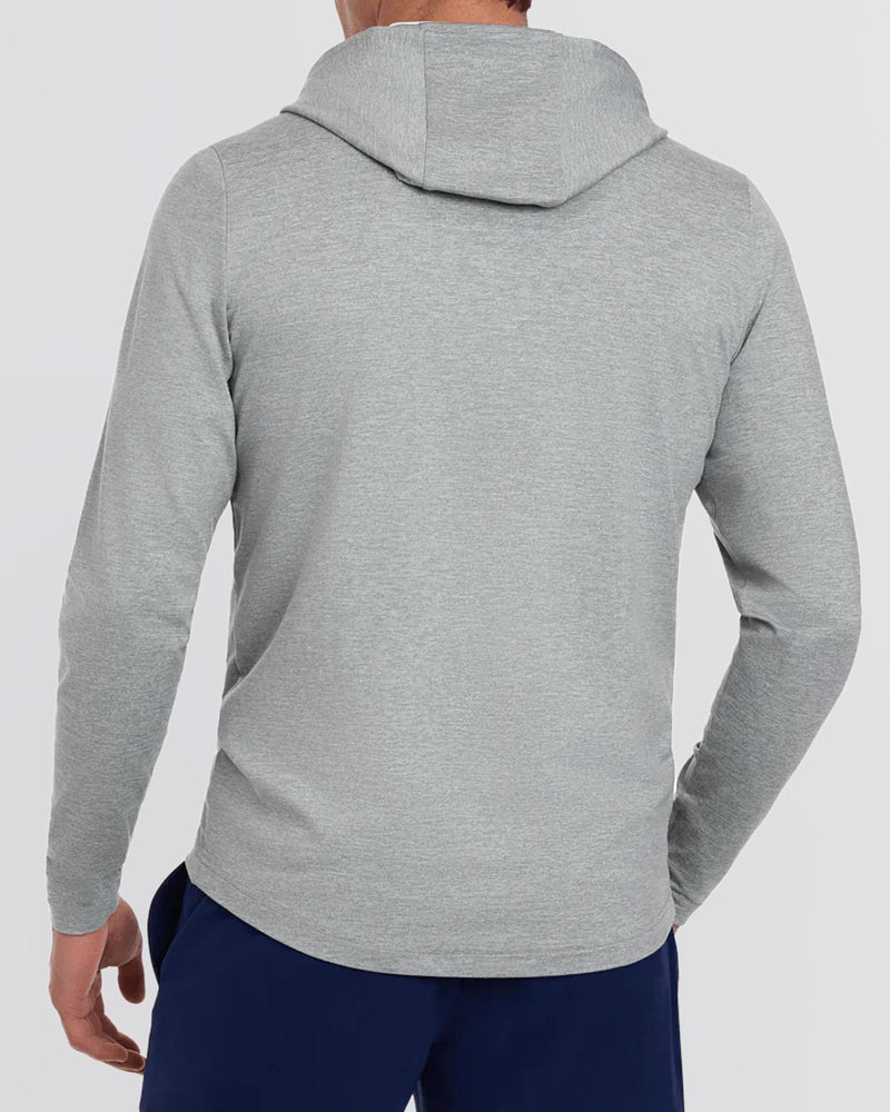 The Stowe Hooded Pullover Heathered Grey