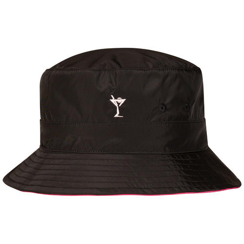 Womens Reversible Bucket Hat Black/Hot Pink - SS24