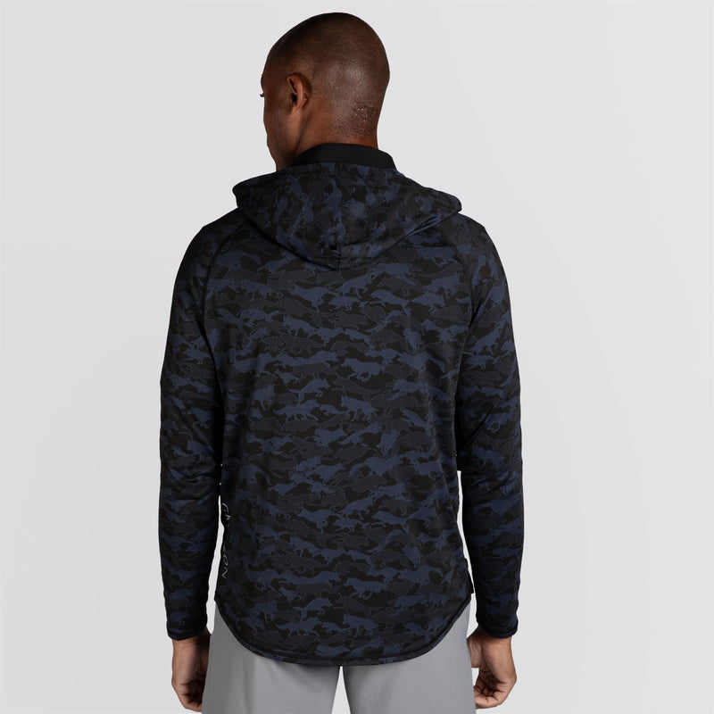 Wolfpack Camo Kennebec Sport Hoodie Maltese Blue