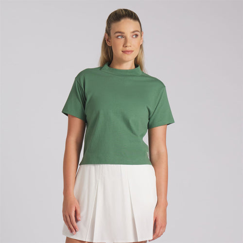 Womens X QGC Mock Neck Deep Forest