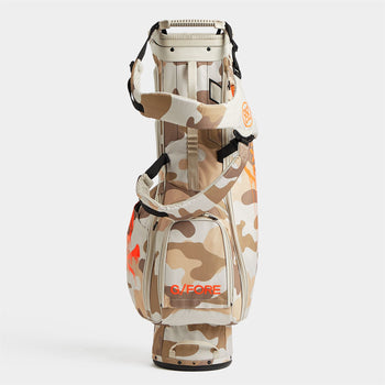 Exploded Camo Lightweight Carry Golf Bag Stone - AW23
