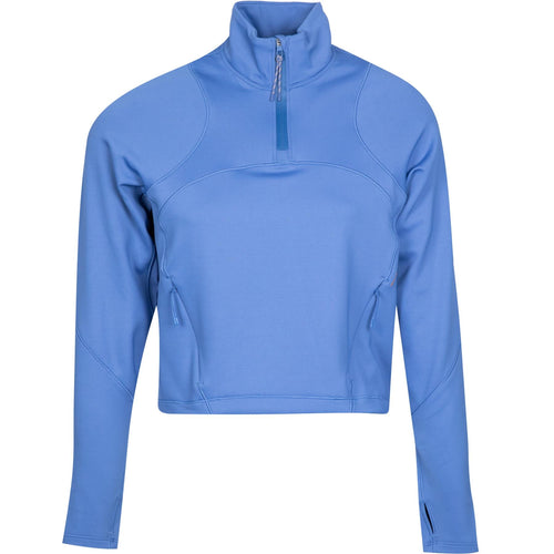 x TRENDYGOLF Womens Tech Fleece Hiking Quarter Zip Pullover Water Drop - AW23