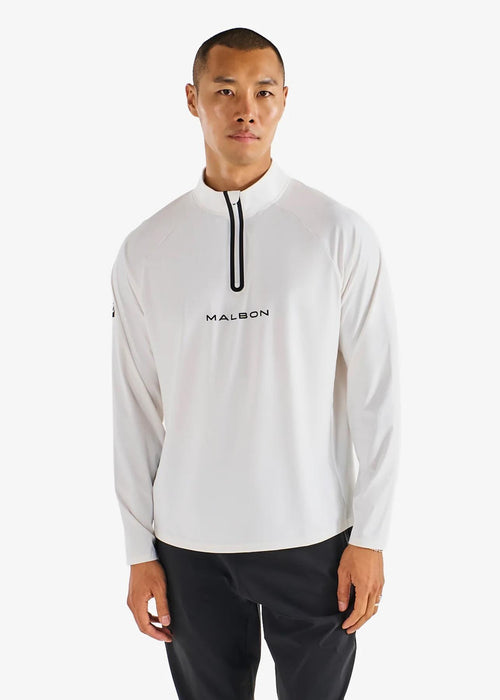 Performance Raglan Quarter Zip White