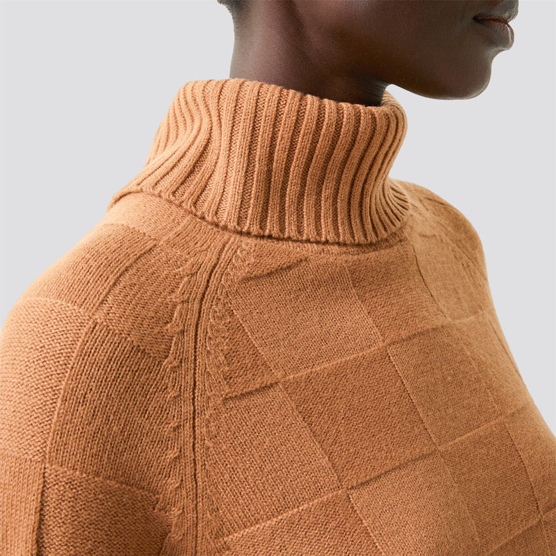 Womens Lake Knit Sweater Brown