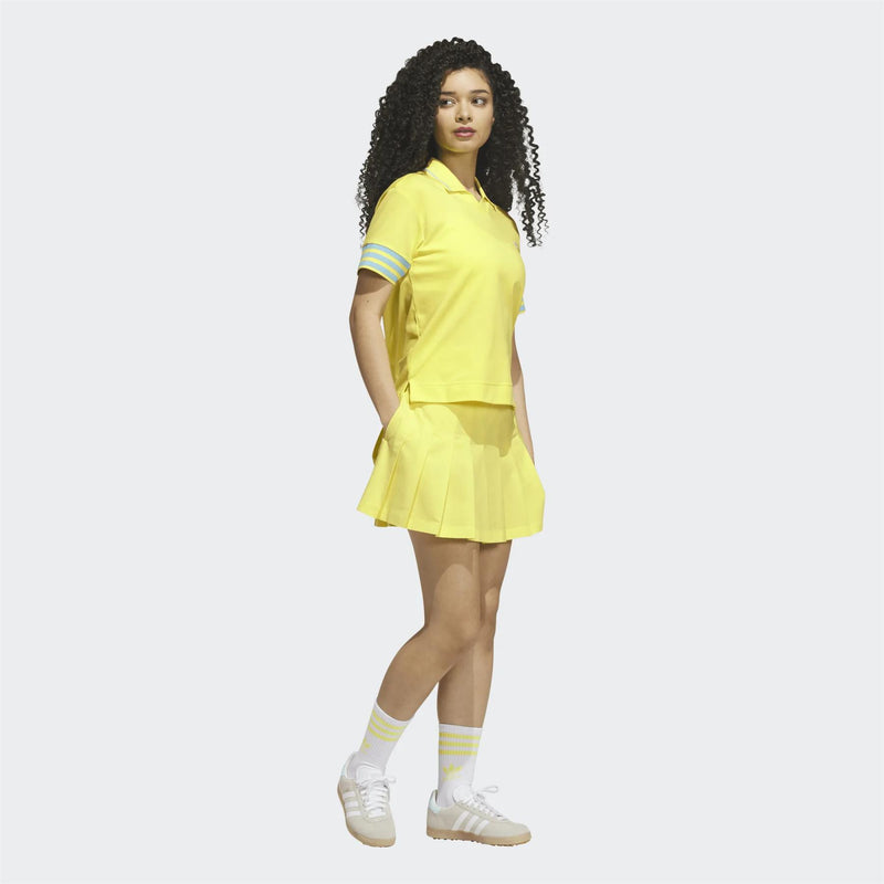 Womens Originals 3-Stripe Polo Pure Lemon