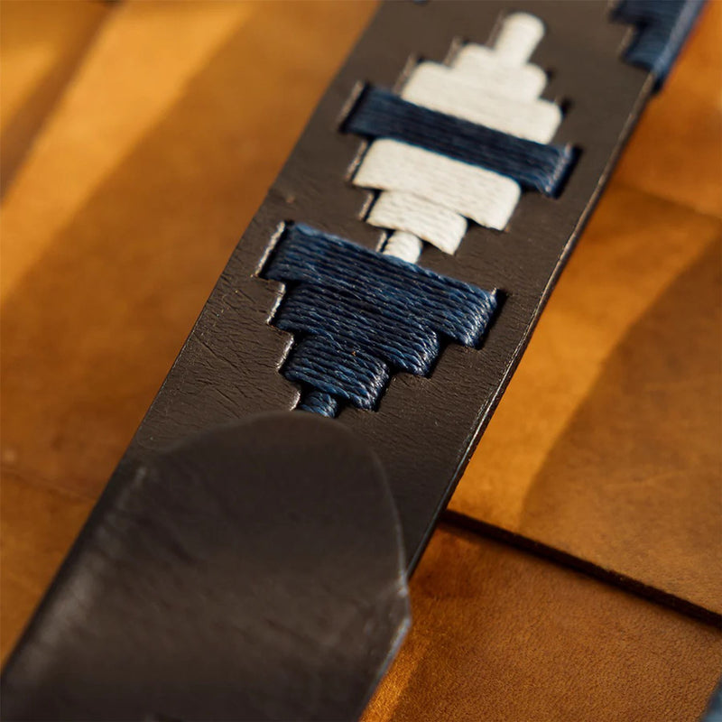 The Barker Belt Brown/Stone/Navy