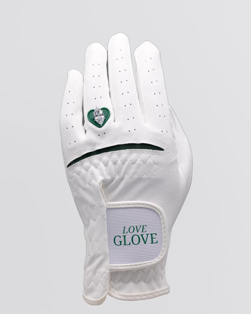 Lucky In Love Golf Glove White/Green