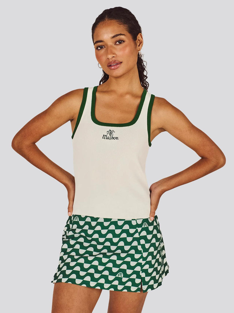 Womens Abella Tank Top Whisper White