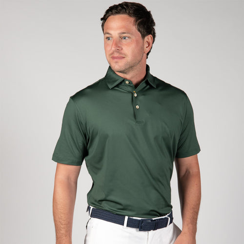 Solid Performance Jersey Polo Nordic Pine