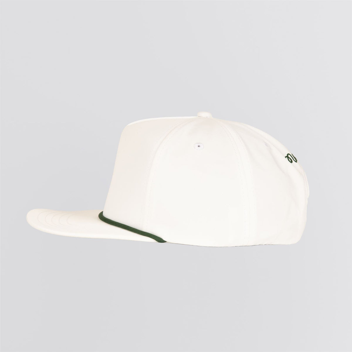 Evergreen Poly Rope 5-Panel Cap White