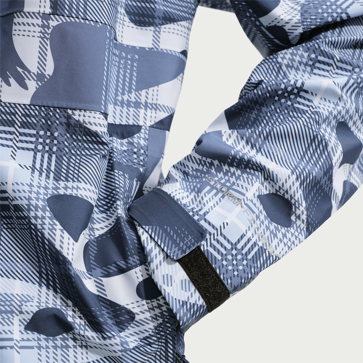 Storm-Fit Adv Tartan Camo Golf Jacket Loose Fit College Navy/White