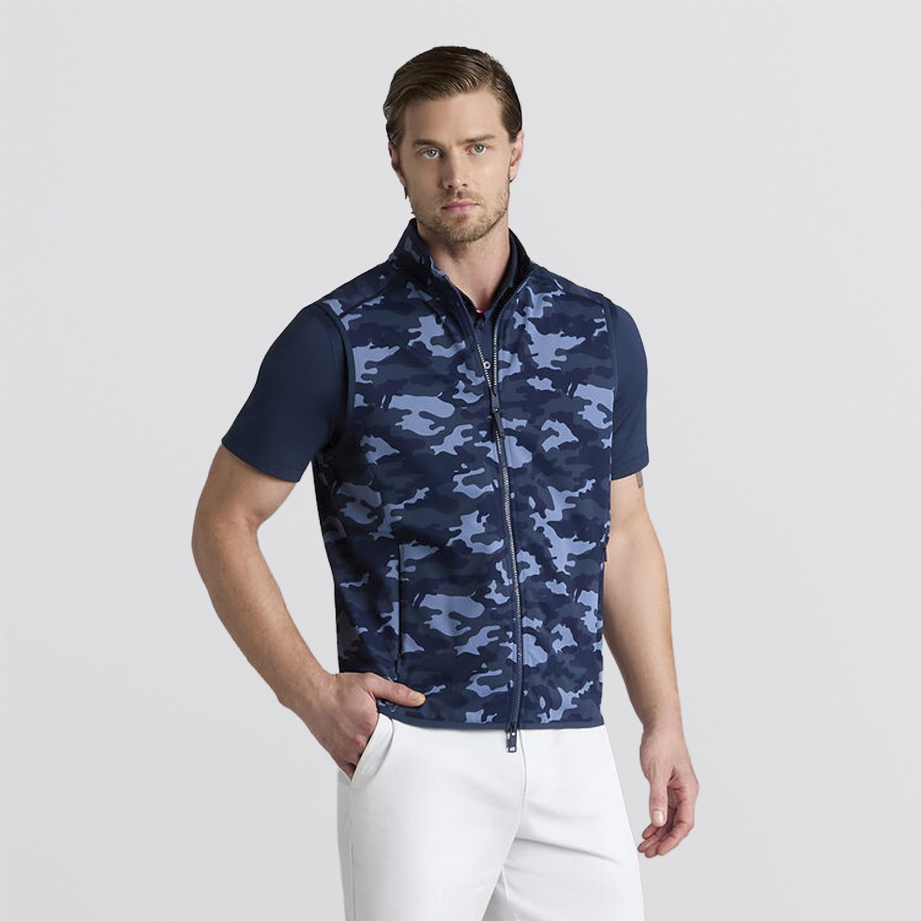 Tech French Terry Fill Zip Vest Twilight Camo