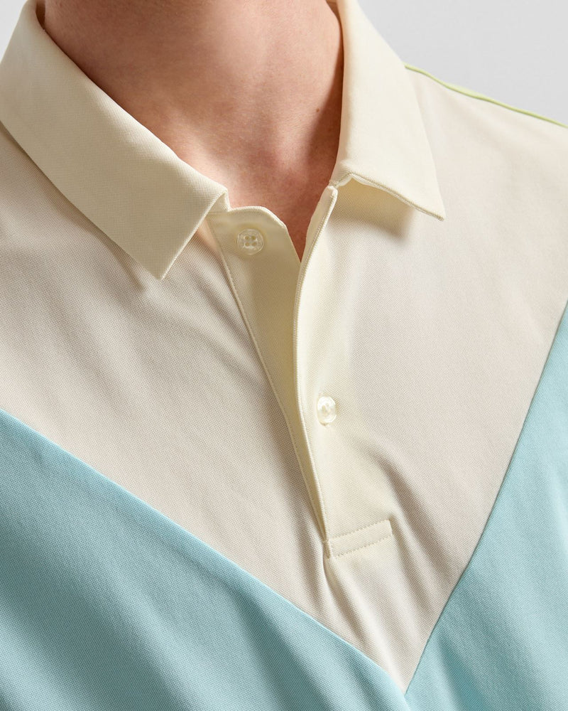 Colour Block Polo Mint